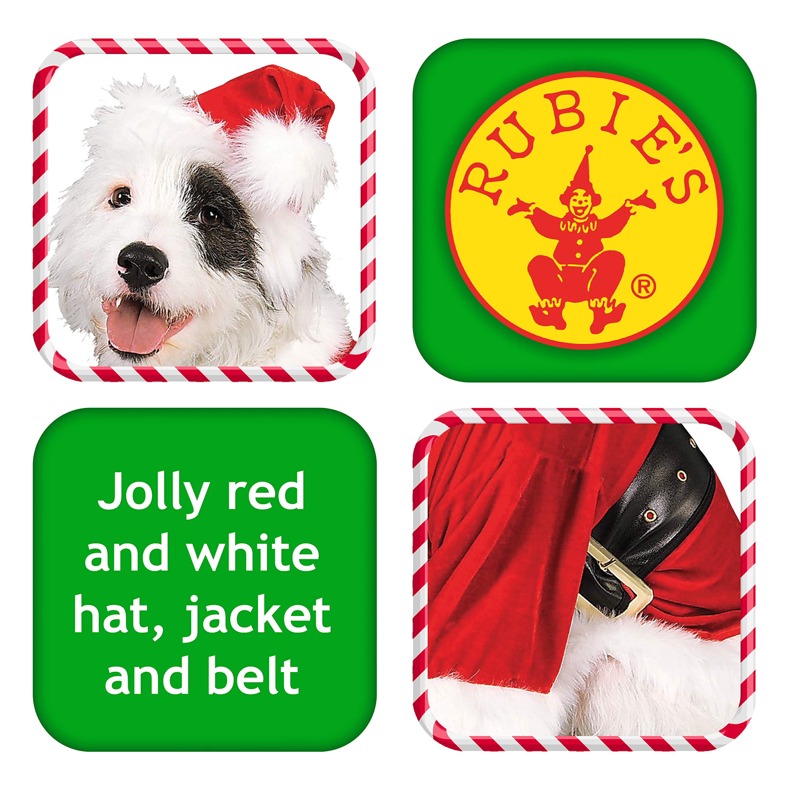 Rubies Official Santa Claus Dog Costume, Christmas Pet Dress Up, Size Large Halloween Halloween, Multi - Image 3