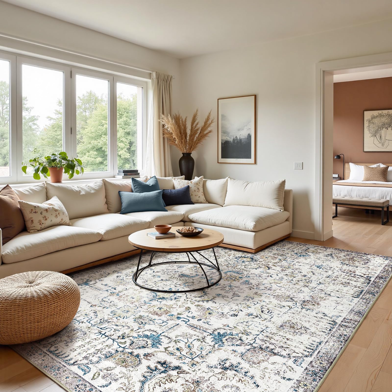 Amazon.com: jinchan Area Rug 8x10 Washable Living Room Rug