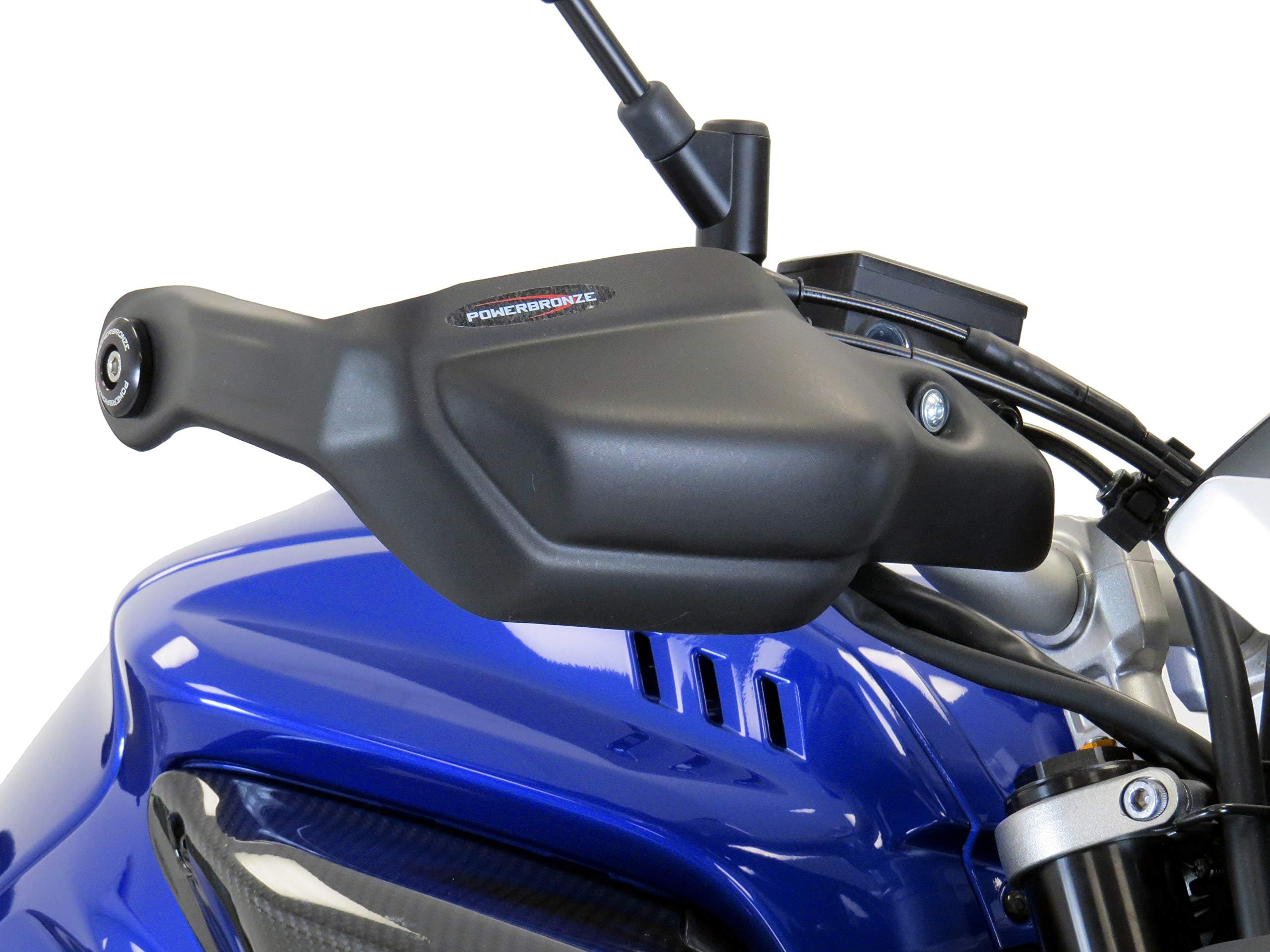 YAMAHA MT-10 16-20 / XSR900 16-20 Matt Black Hand Guards - Powerbronze