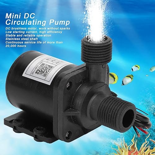 Miniatura 7 de Hilitand Mini herramientas hidráulicas sin cepillo del agua de la bomba de circulación de DC 24V IP68, tarifa 1320LH
