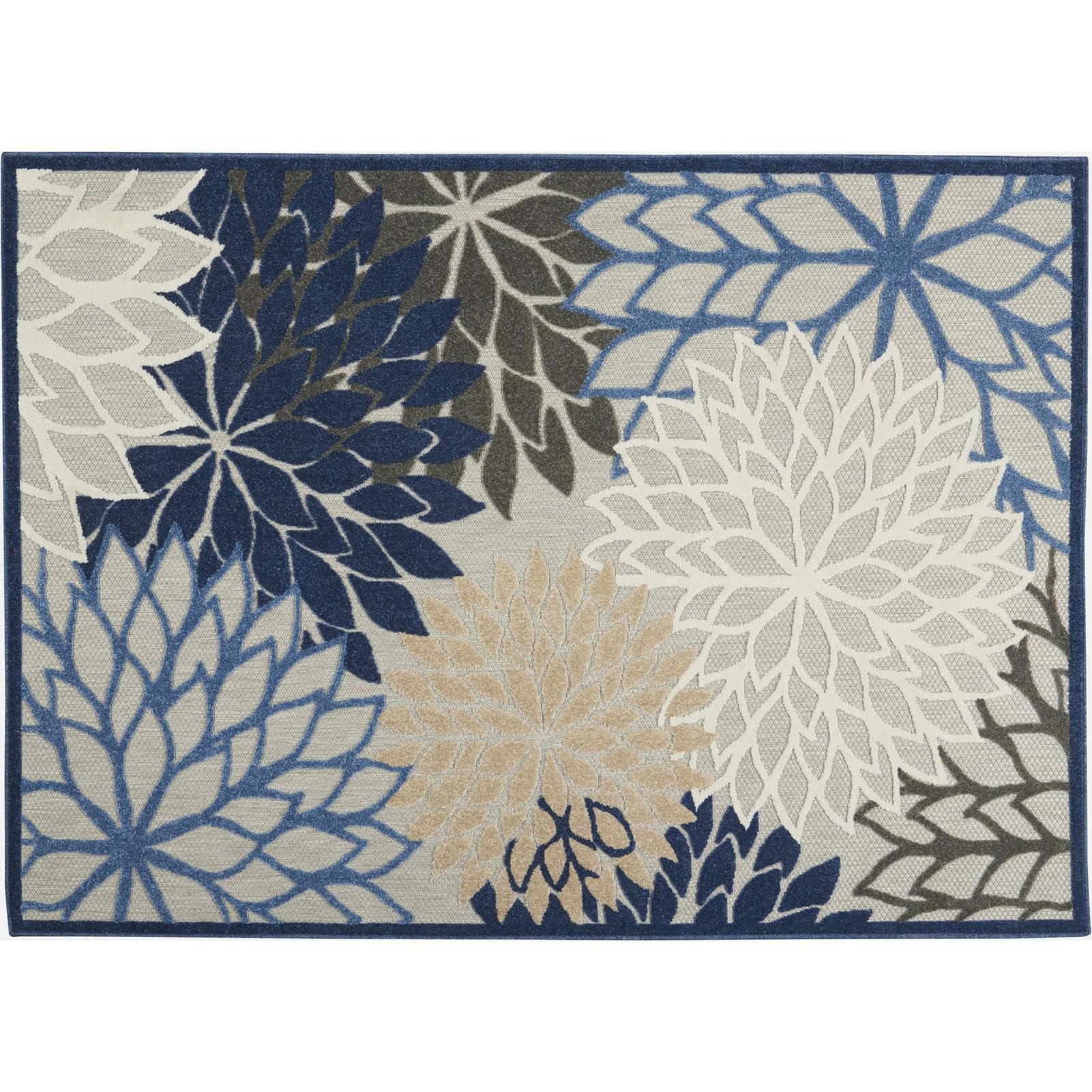 Outdoor Rug 2x3 Patio Waterproof Tropical, Patio Rugs Outdoor 8x10 Waterproof Colorful, Patio Mats Indoor/Outdoor Carpet Washable Easy to Clean, Protable Outside Carpet for Deck with Rubber Back â image 1