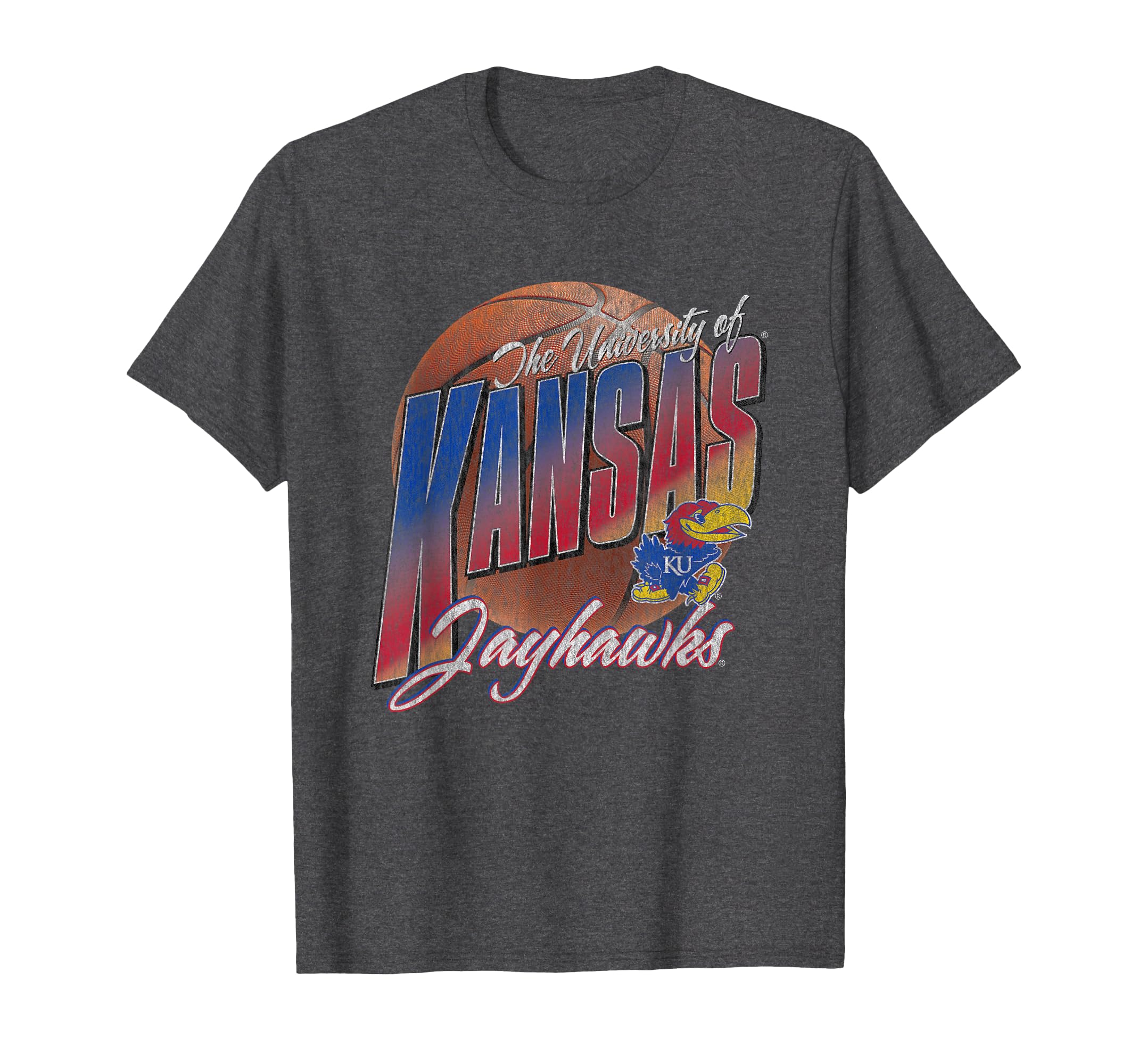 Kansas Jayhawks Basketball Vintage Bounce T-Shirt