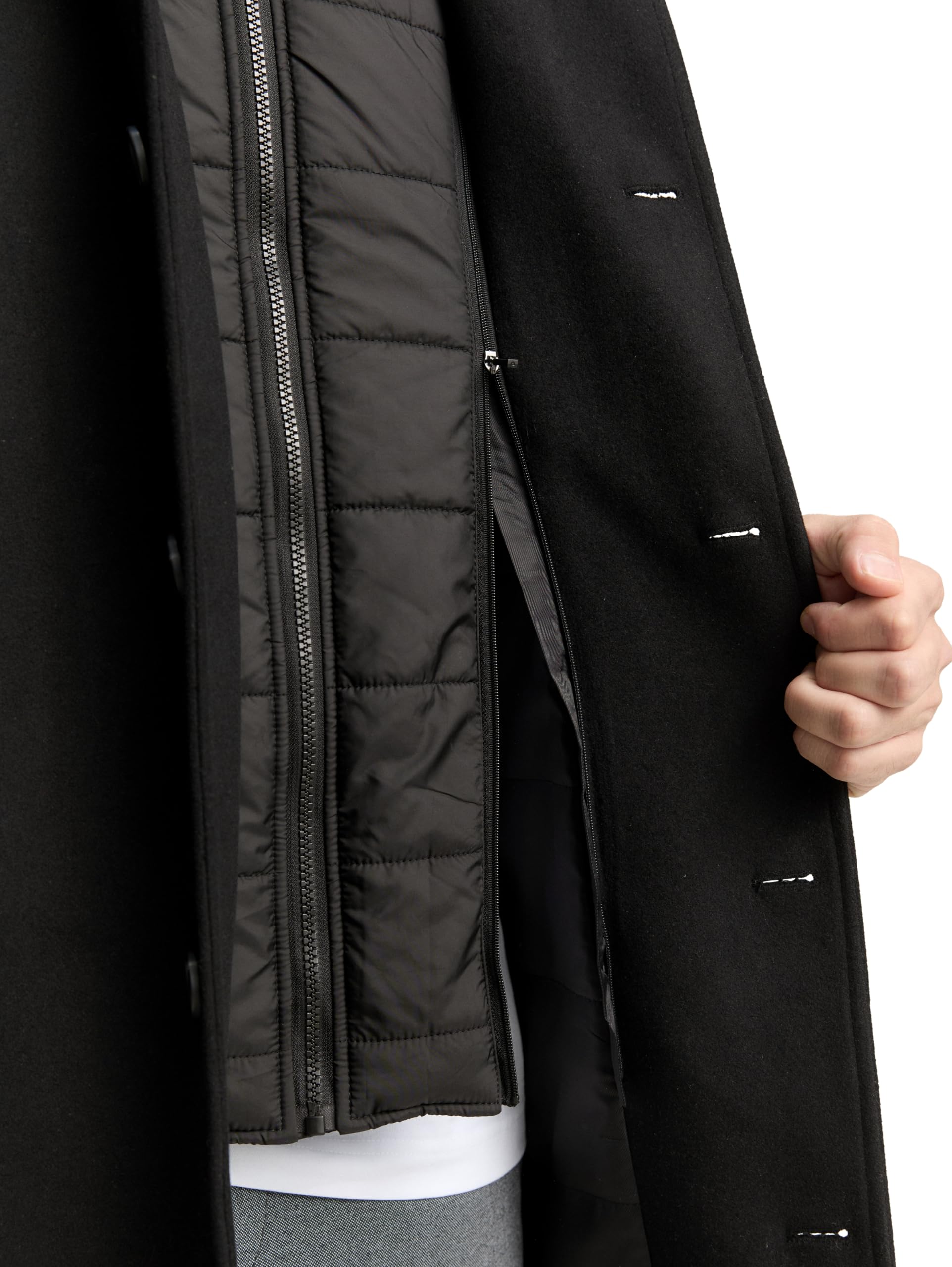 TOM TAILOR 1046983 Abrigo de lana Hombre