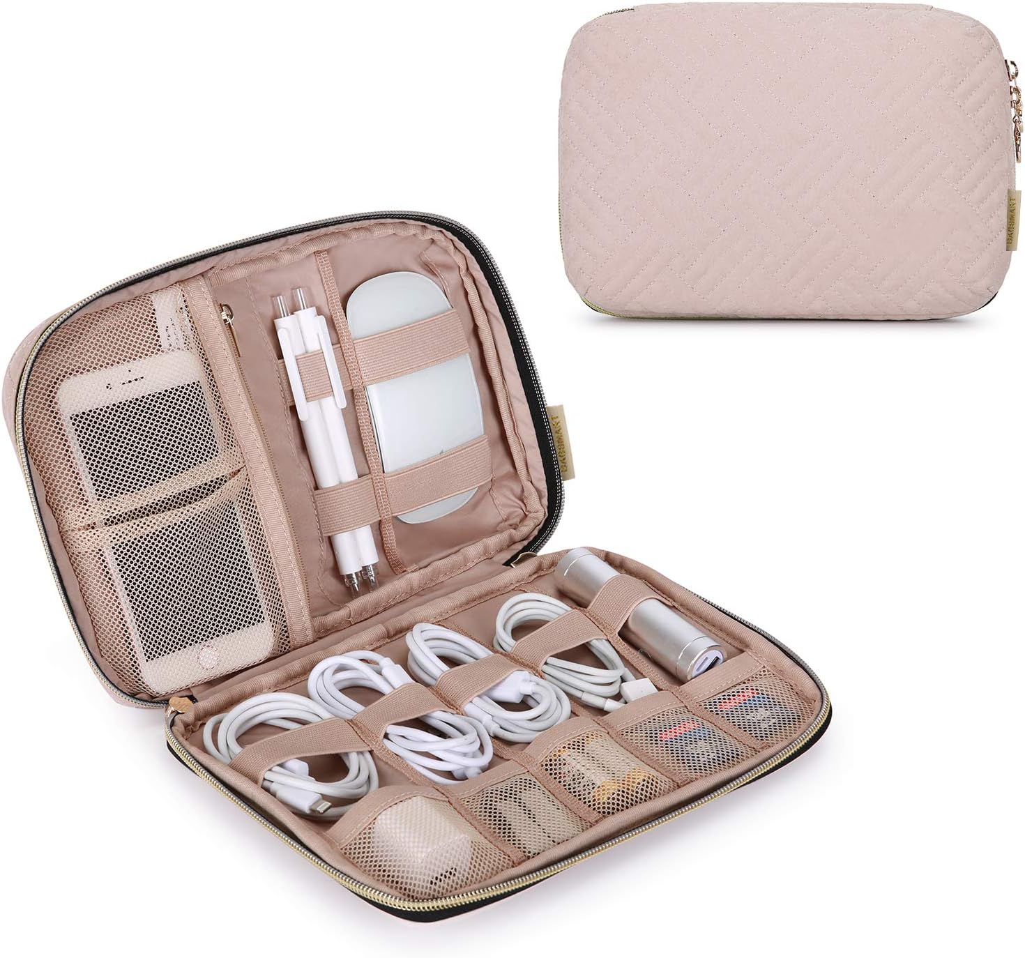 BAGSMART Large Electronics Organizer Travel Case, Travel