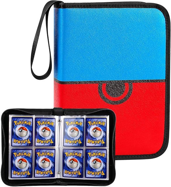COMECASE Trading Card Binder Holder Album Folder Book, Pockets Sleeves for Pokemon Cards, for Exploding Kittens, for Uno Card Game