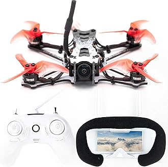 Tiny Hawk Micro Drone Free Style 2 FPV Racing Outdoor Quad Ready To Fly Kit with Goggles and Controller for Beginners and Pros