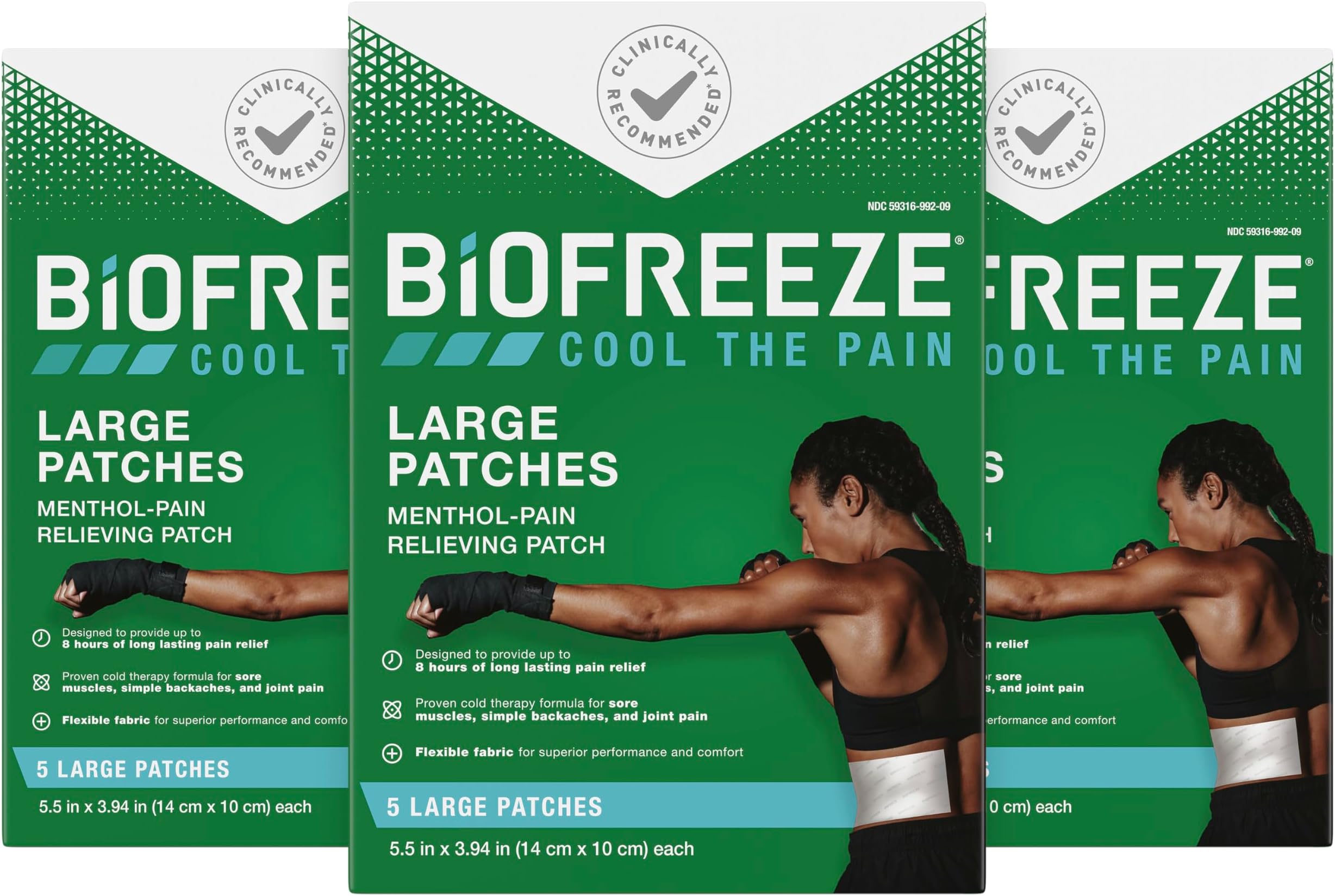 Patches Menthol Pain Relieving Patches (5 Per Box, Pack Of 3) Up To 8 Hours Of Pain Relief From Sore Muscles, Arthritis, Backaches, Spains, Bruises, Strains And Joint Pain (Package May Vary)