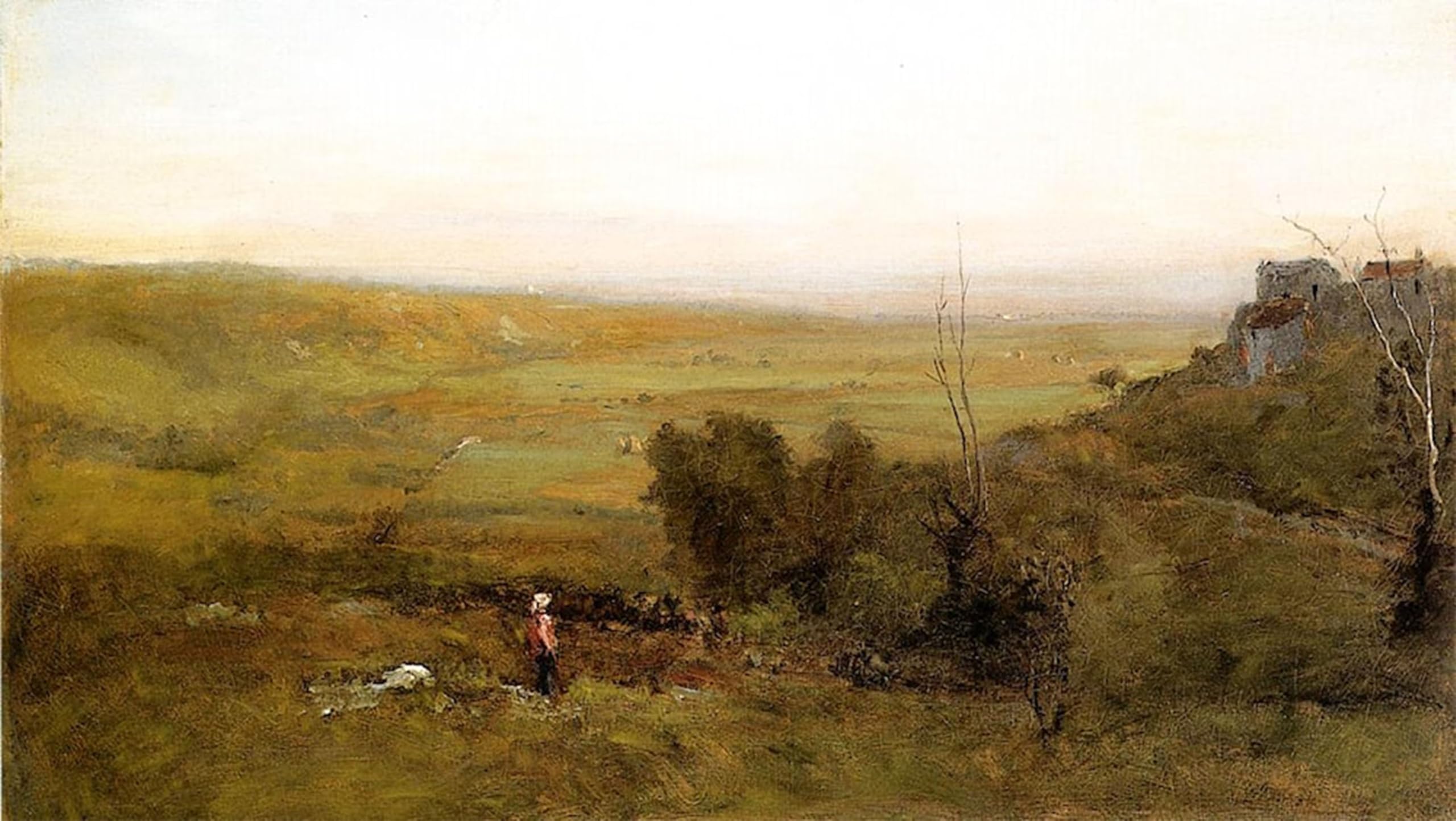Tableau graffiti George Inness par SERENDIPITP, poster moderne 60x90cm