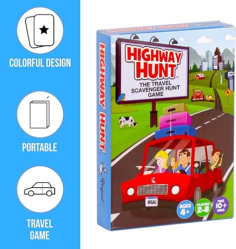 Miniatura 3 de Regal Games Juego de cartas de búsqueda de carreteras y del tesoro para viaje, tamaño de las cartas de 2.75 x 4 pulgadas, 54 unidades, para 2 a 8