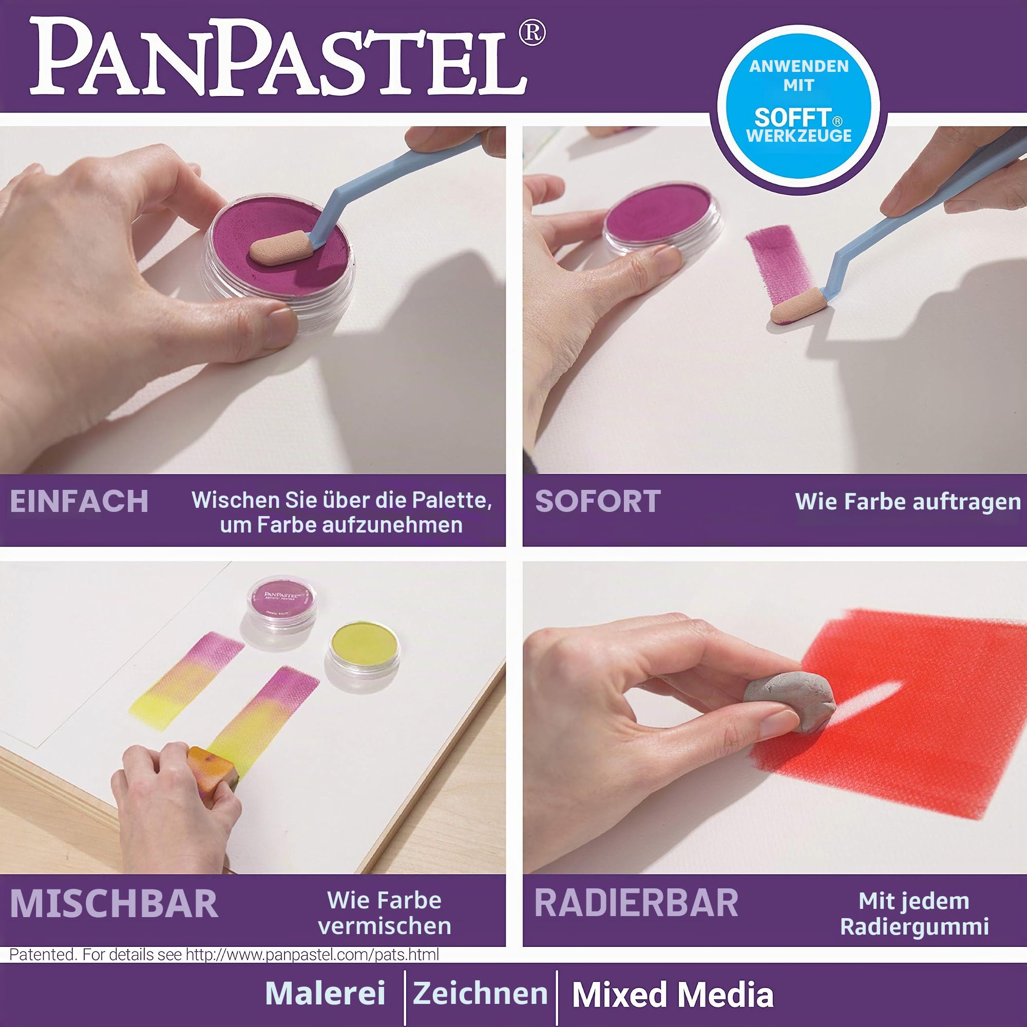 PanPastel Ultra Soft Artist Pastel Set 9ml 6/Pkg
