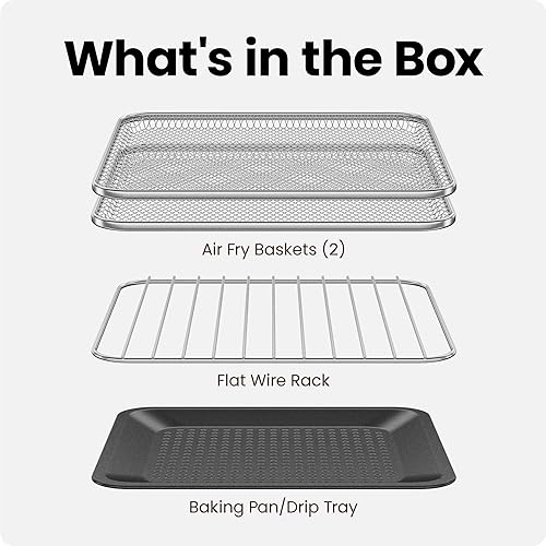 Miniatura 6 de Chefman Combo de horno tostador y freidora de aire, 15 cuartos de galón, horno de encimera para comidas rápidas y saludables, funciones para