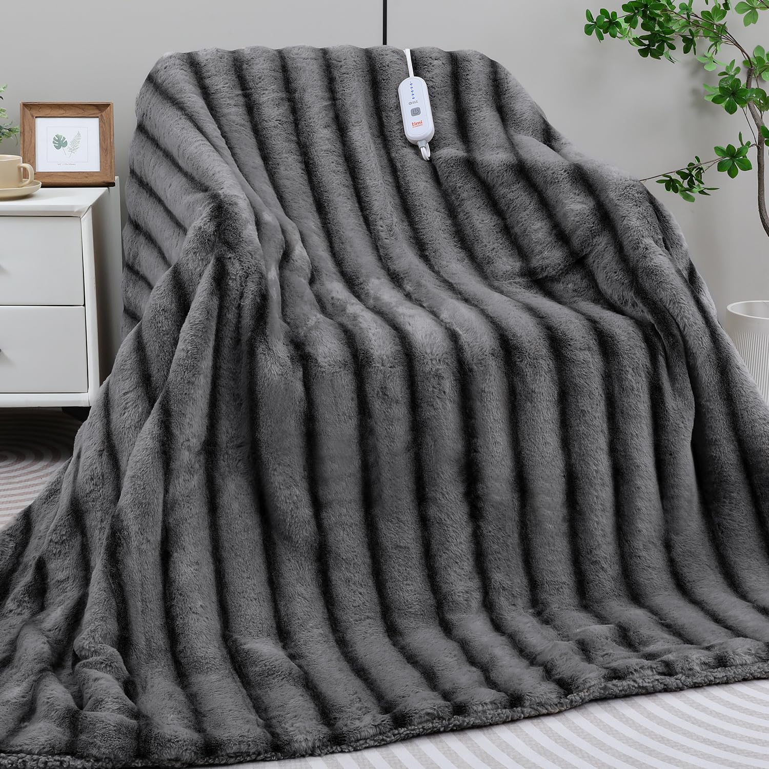 Amazon.com: TiMiCalda Heated Blanket Electric Throw- 50