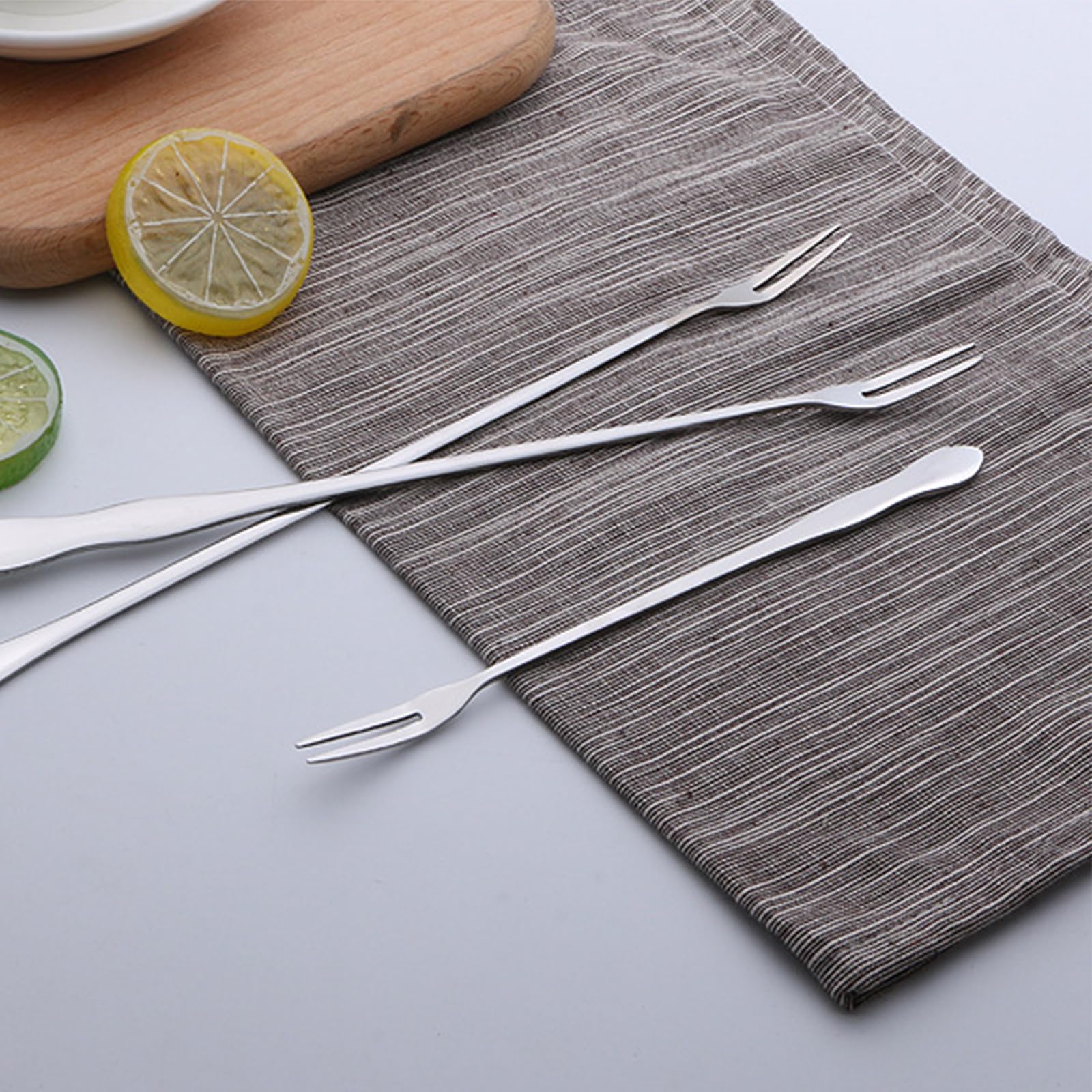 Pack of 5 Pickle Forks Olive Fork pickle grabber,pickle picker for the jar,Cocktail Forks,long handle,8inch — Amazon image 3