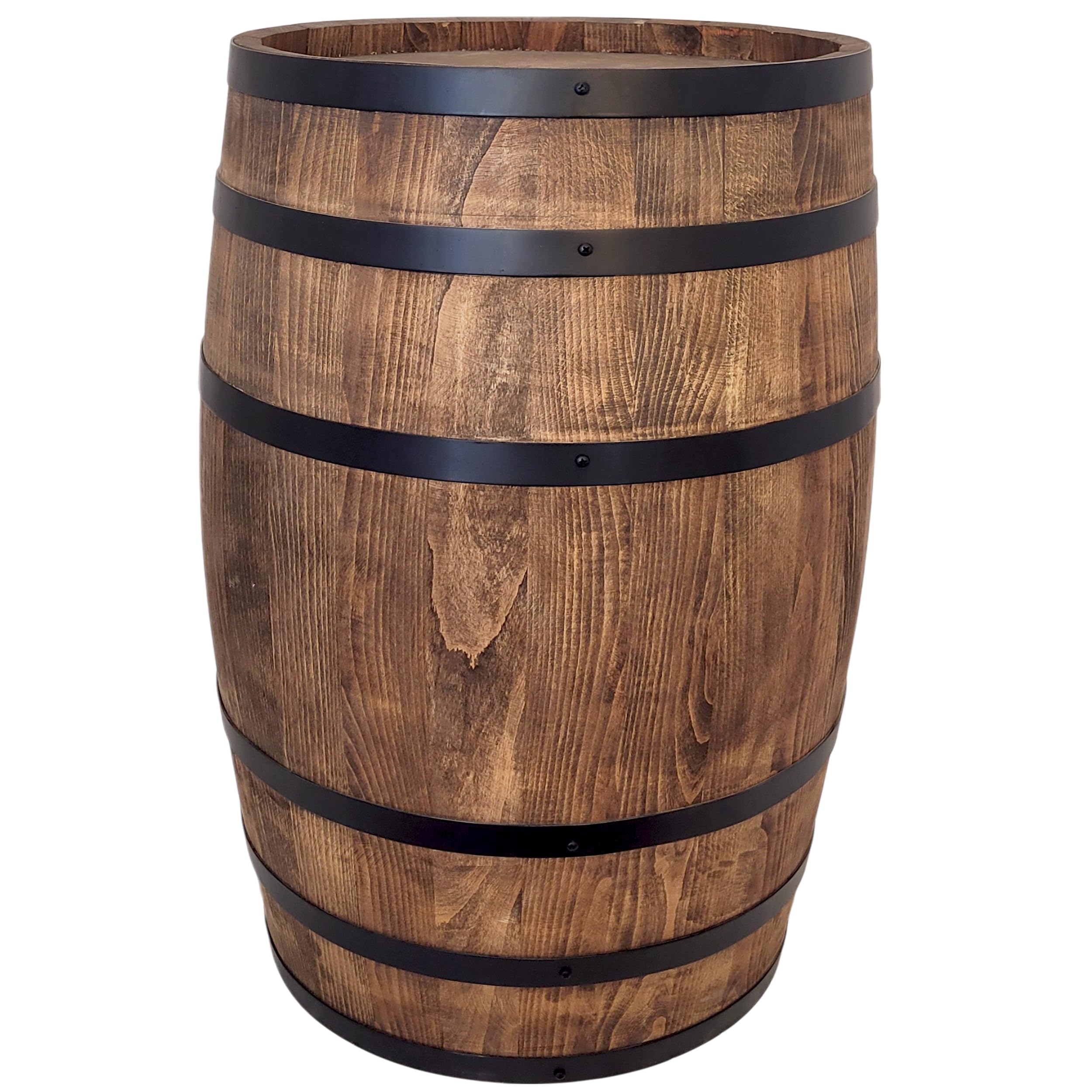 Weeco Decoración barril de madera – Muebles de estilo rústico para bares, hoteles y restaurantes – Soporte para menús, mesa alta de vino, mesa de cerveza o reserva de bebidas