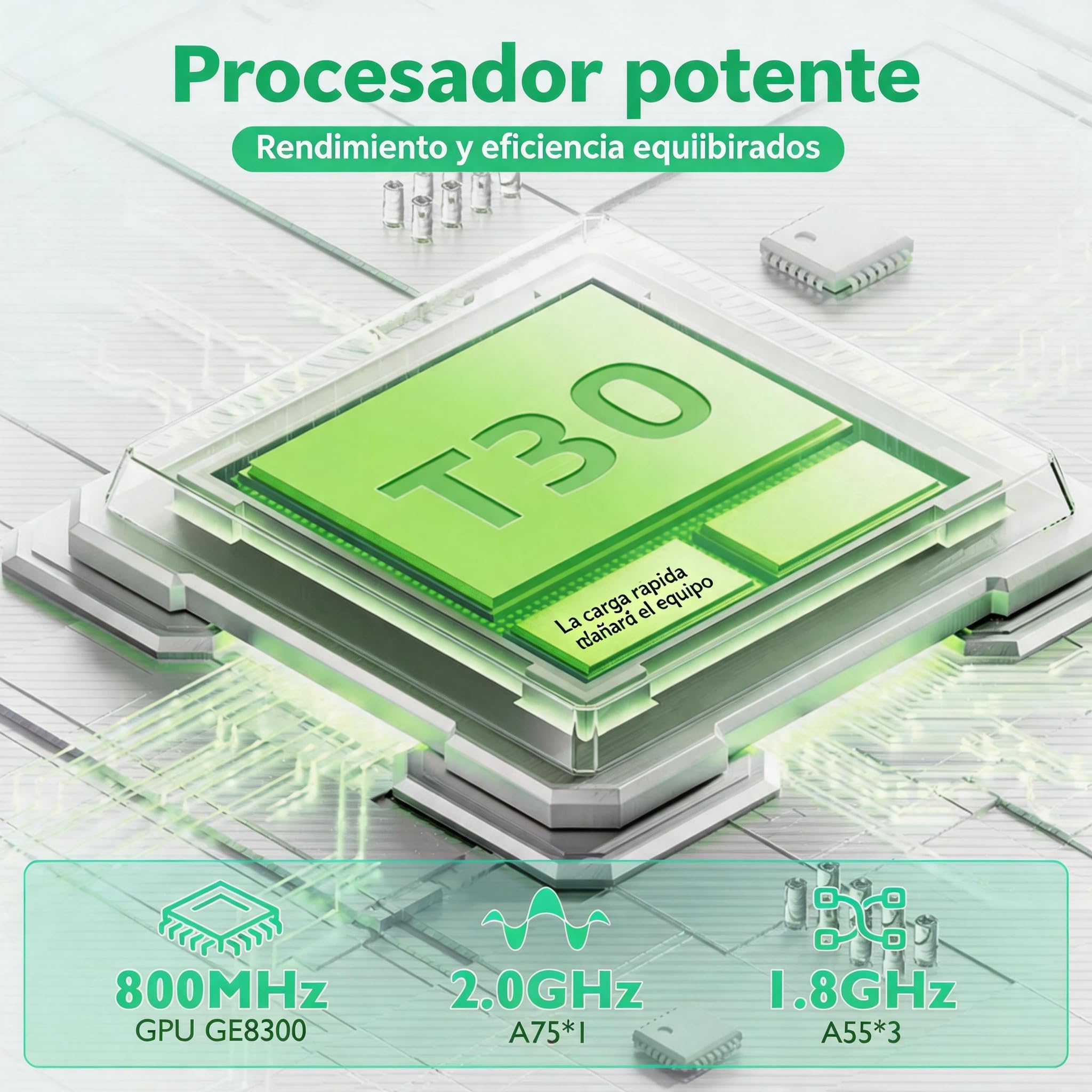 Tableta Android 15 10 Pulgadas 18GB RAM 128GB Almacenamiento IPS 1280x800 Octa-Core 6000mAh