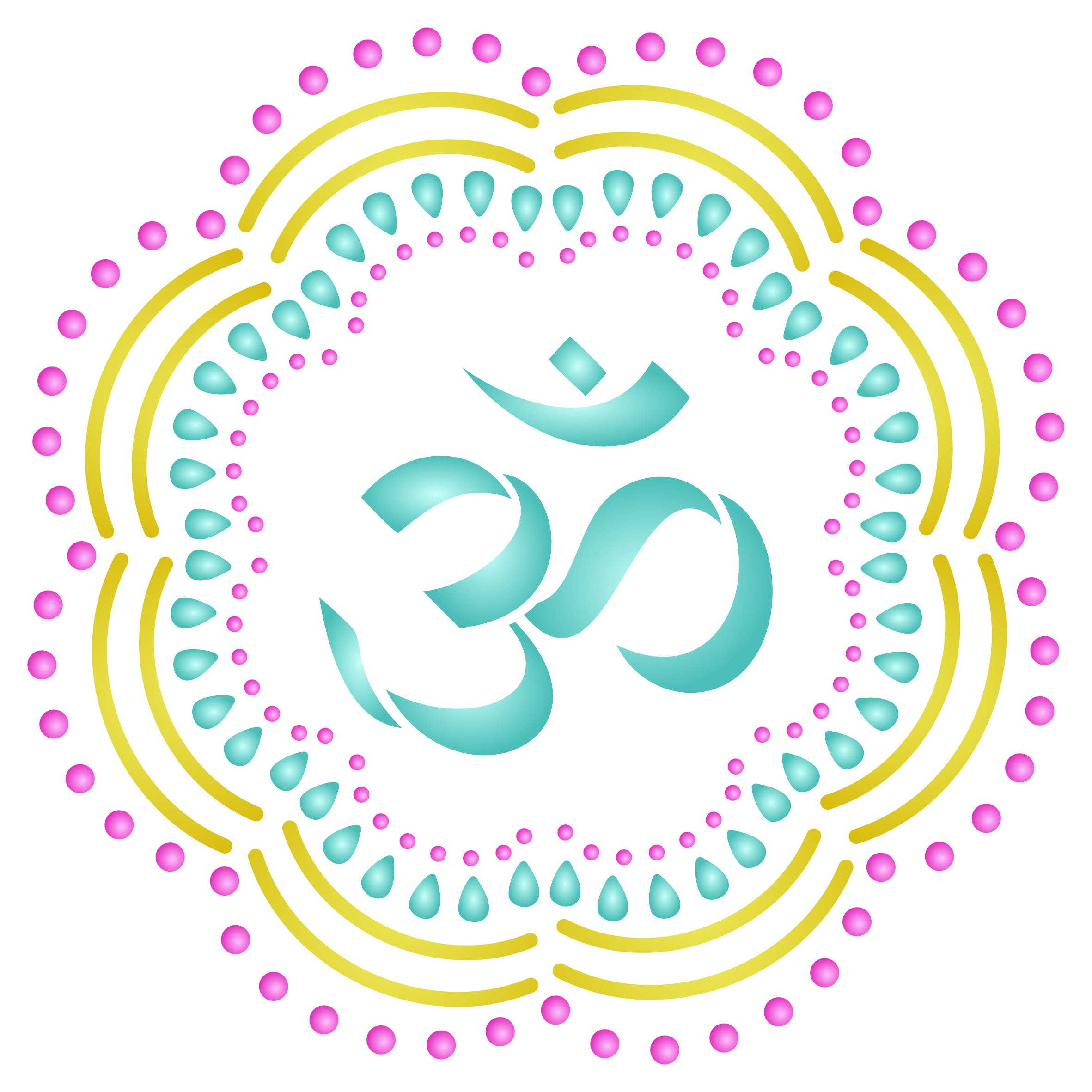 Pochoir OM Mandala pour réussir facilement une décoration murale AUM