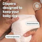 ATTITUDE Eco-Conscious Disposable Diapers, EWG Verified, Size 1/2 (7-17 lbs), Ultra Absorbent for Baby, Vegan & Plant-Based, 32 Count