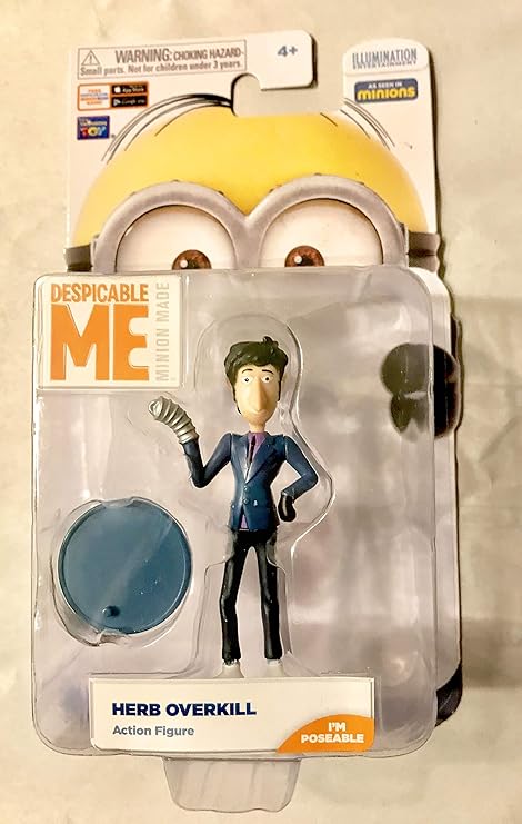 Amazon ミニオンズ 怪盗グルーの月泥棒 3インチ フィギュア ハーブ オーバーキル フィギュア フィギュア ドール 通販