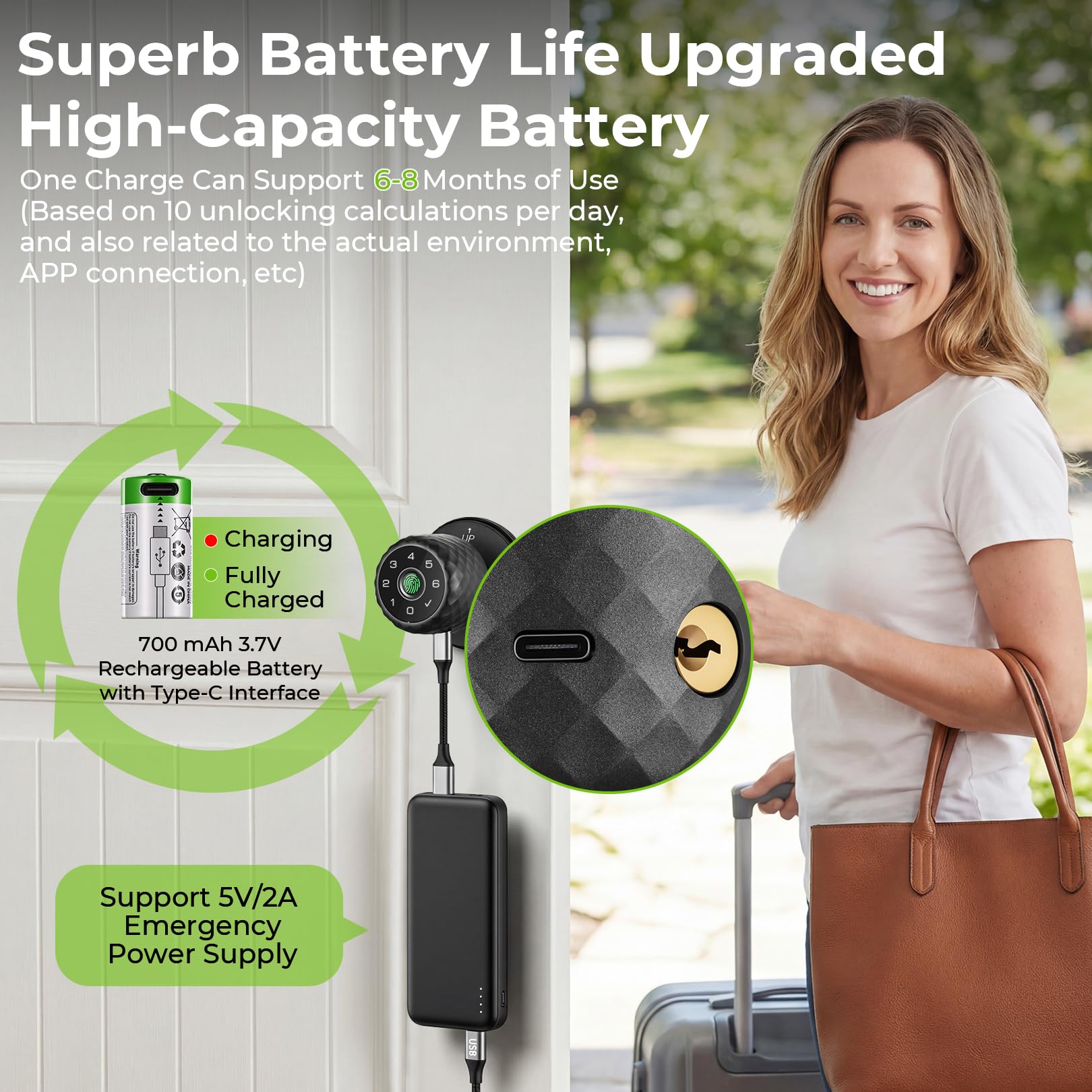 Fingerprint Door Lock - Smart Biometric Security -7