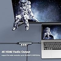 Vista 4 de Hub USB C, adaptador multipuerto HUBFINDER 9 en 1 con entrega de energía de 100 W, salida HDMI 4K, 3 puertos de datos USB 3.0 y USB-C de 5 Gbps