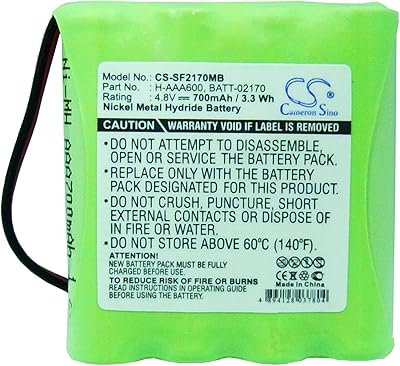 XPS Replacement Battery for LINDAM Baby Talk LD78R Philips 486/91 SBC 468/91 PN Philips SBC-EB4880 Summer Baby BATT-02170 H-AAA600