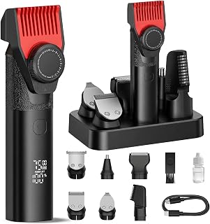 Prettywill Beard Trimmer for Men,Professional Hair Clippers with Magnetic Head & Precision