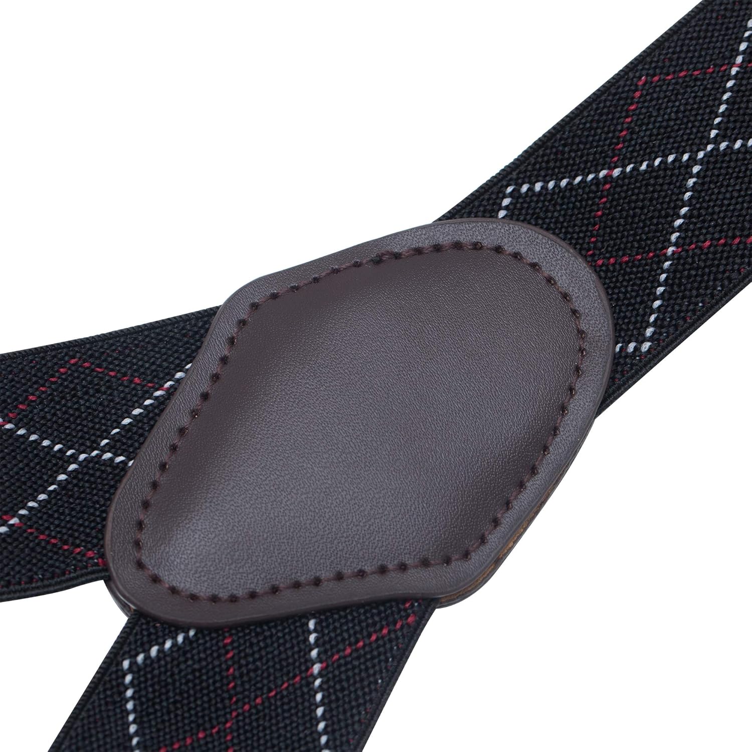 Buyless Fashion Suspenders for Men - 48" Elastic Adjustable Straps 1 1/4" - Y Shape - Image 3