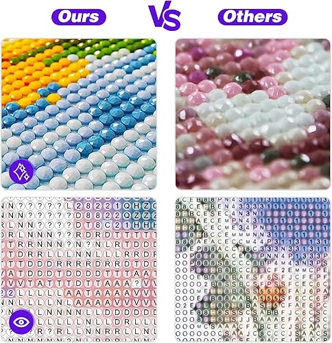 Miniatura 6 de Binyuellr Paquete de 6 kits de pintura de diamantes 5D para adultos, patrones de mariposas y flores, kits de arte de diamantes para pintura de gemas