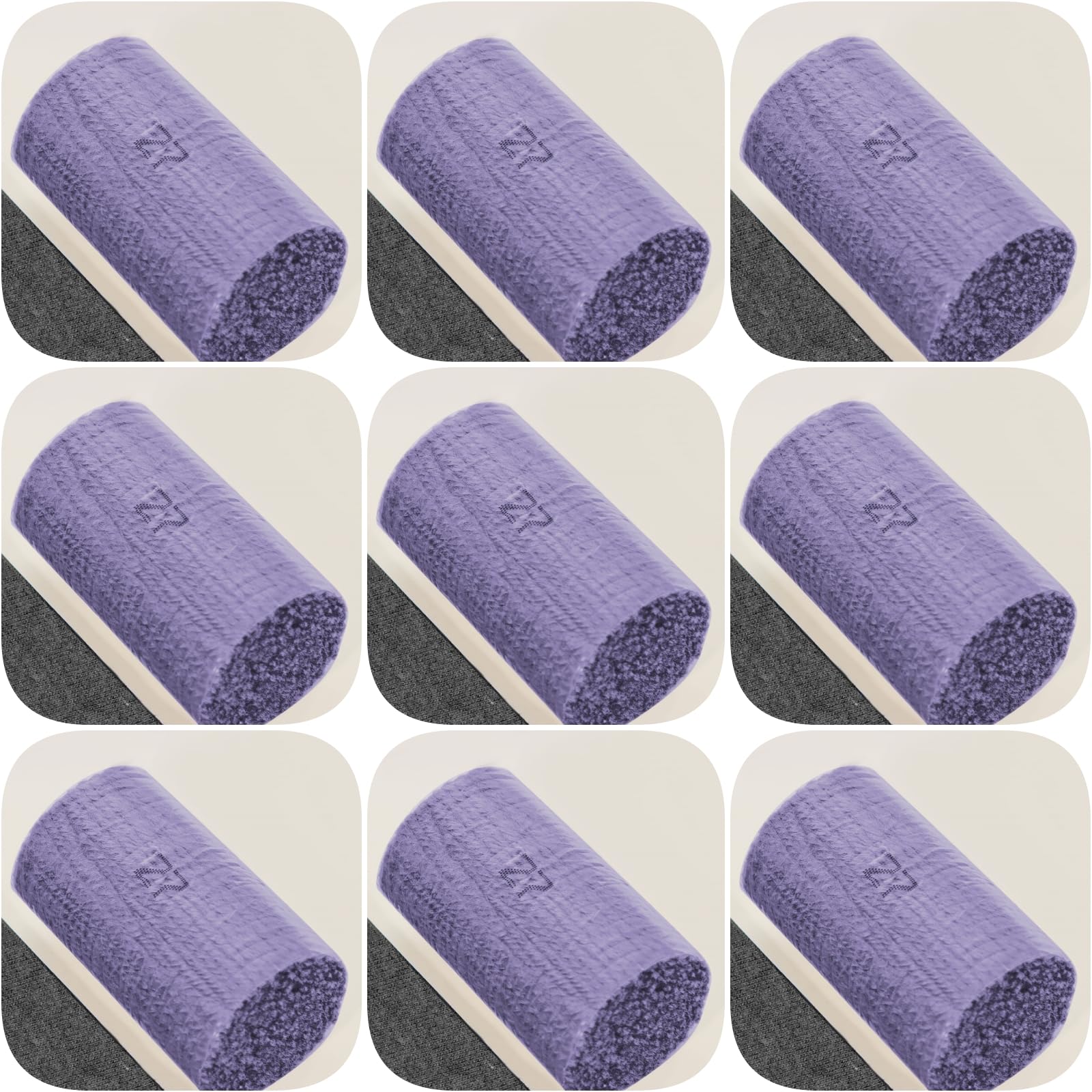 Yglnden 10 Bundles Latch Hook Kit Colorful Yarn Bundles Cut Rug DIY Latch Hook Yarn for Handmake Craft Sewing Knitting for Adults (10 Bundles# Purple B)