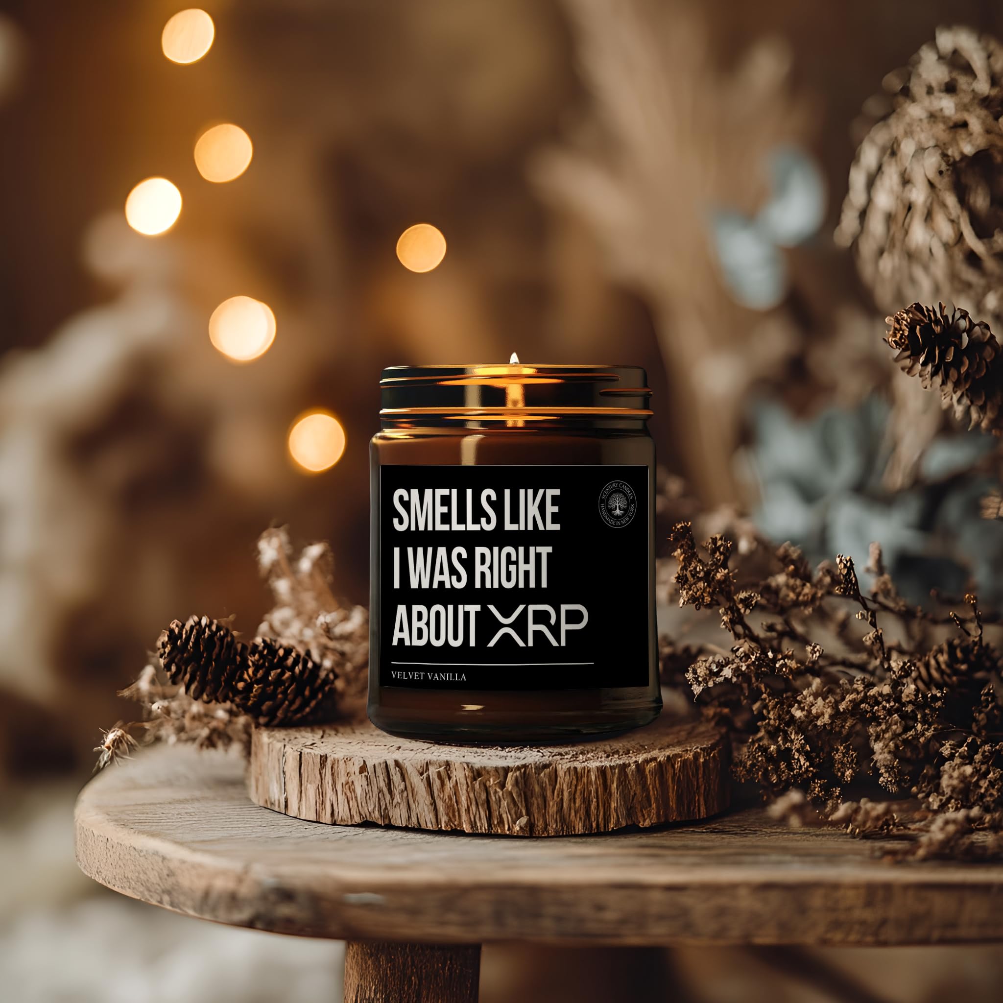 Amazon.com: XRP Candle Smells Like I was Right About XRP, Velvet Vanilla  Scented, XRP Merch, Crypto Gift, Investor Gift, Non-Toxic Soy Wax Candles,  Handmade in The USA : Home & Kitchen