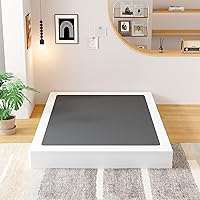 Vista 9 de EMODA Base de resorte para cama tamaño king de 9 pulgadas, base de colchón de metal resistente con funda de tela, capacidad máxima de peso de 3000