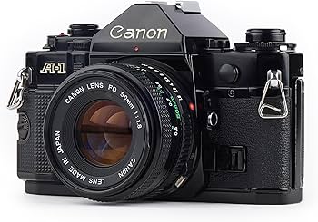 Canon A-1 A1 35MM SLR Film Camera with 50mm 1.8 Canon Lens
