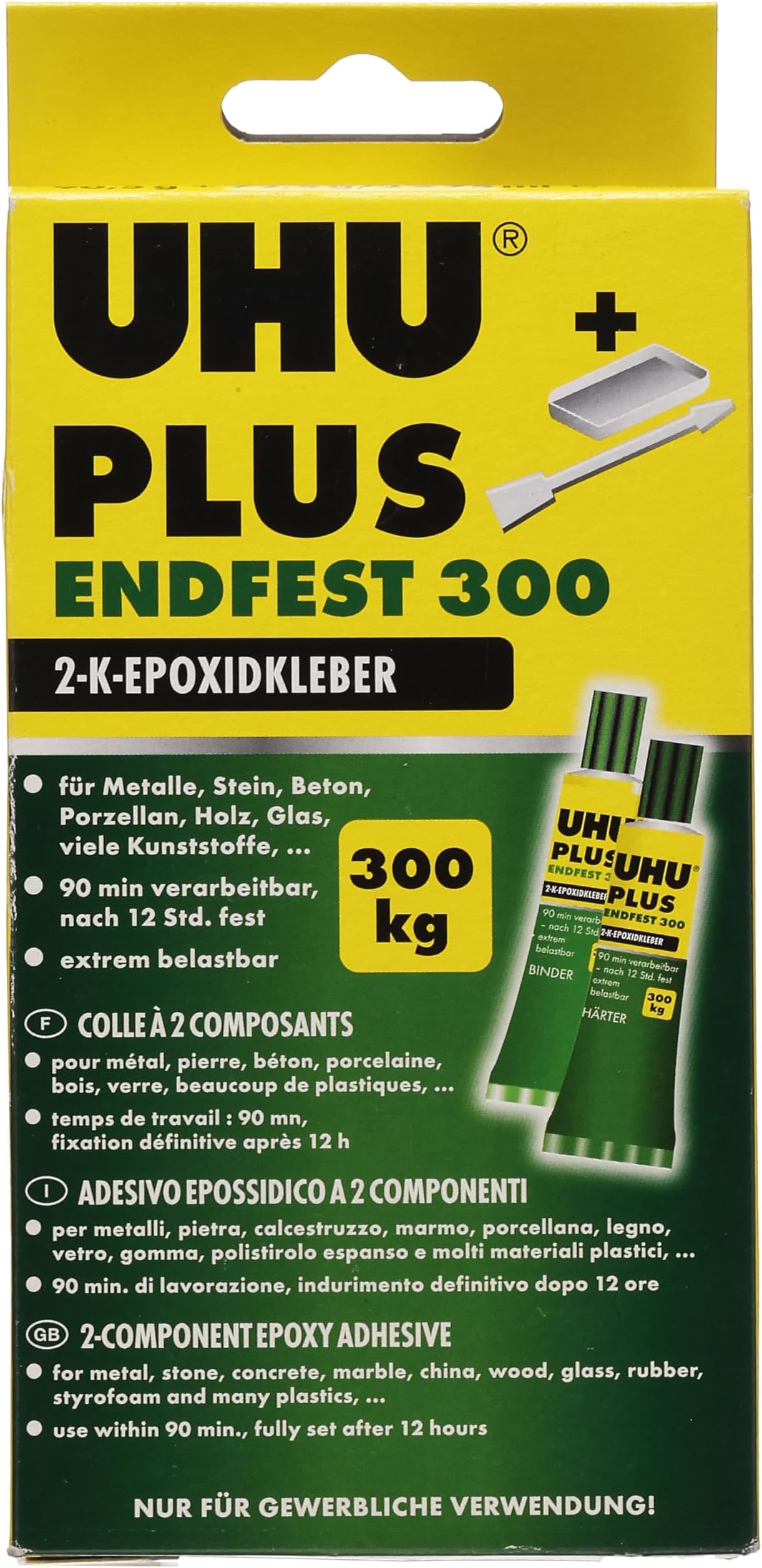 UHU 456301 Two-Component Adhesive Plus Endfest 163 g