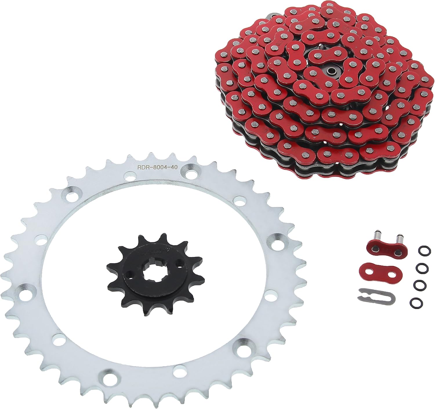 Blue Non O Ring Chain & Sprocket Black For 04-13 Yamaha