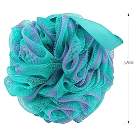 Fu Store Loofah Sponge Shower Loofahs 70g Bath Sponges Mesh Balls 4 Multi Color for Body Scrubber Exfoliator Wash Back Scrubbers Bathroom Men Women 4 Pack Cleaning Bathing Accessories