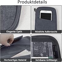 HSYTEK Utazási Dokumentumtartó 8 Zsebbel, Vízálló Útlevéltok, Családi Utazásszervező 4