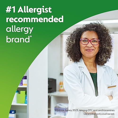 Miniatura 5 de Zyrtec Tabletas para alivio de alergias de 24 horas 10 mg de cetirizina HCl antihistamínico para alergias 45 unidades