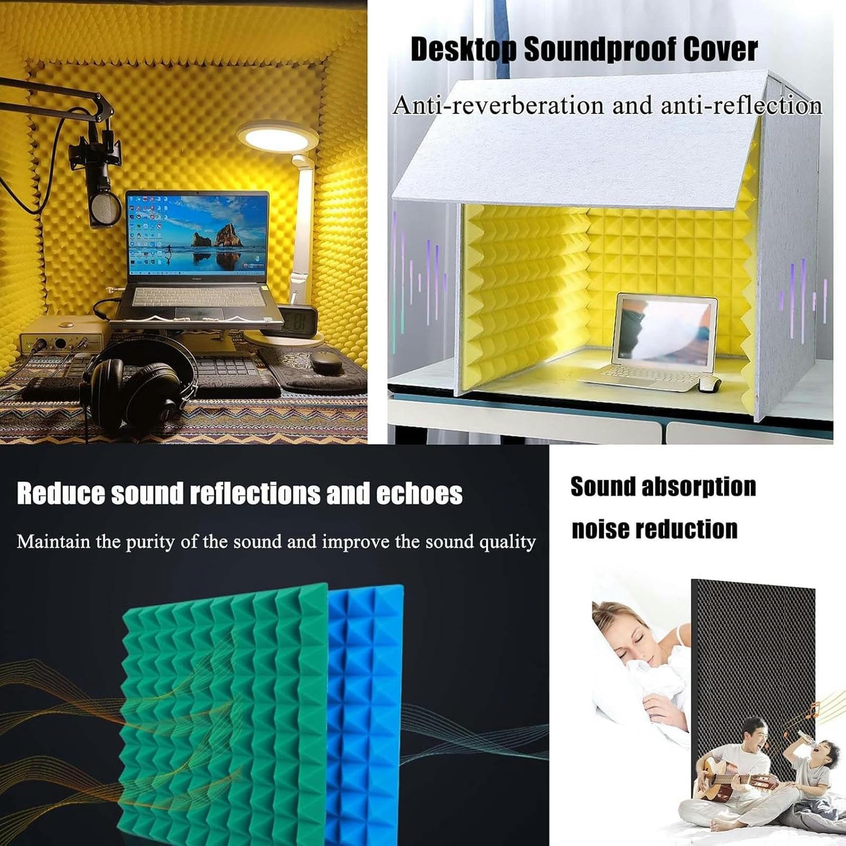 kabina wokalna, Kabina izolacyjna mikrofonu Sound Proof Box Cube, do domowego studia, nagrywania muzyki