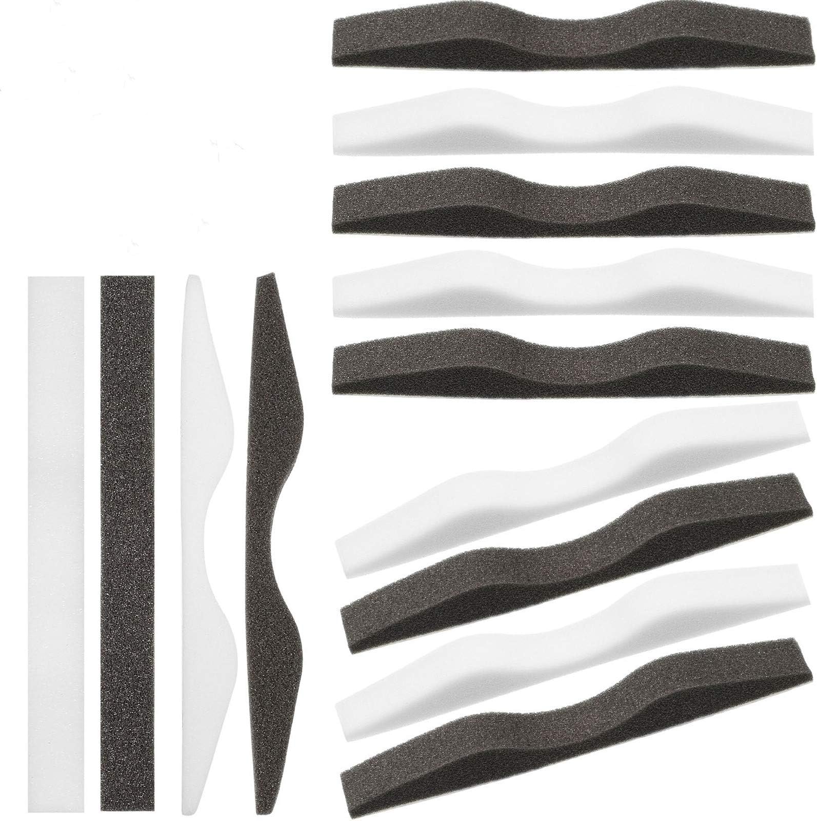 BBTO 50 Pcs Microfiber Memory Foam Nose Bridge Pads Anti Fog Self Adhesive Protection Nose Cushion Sponge Strip Seal