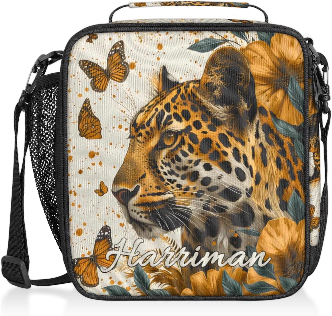 Personalized Lunch-Bag for Kids-Boys, Custom Horse Insulated Cooler Lunch Box with Name, Leakproof-Reusable Lunch Tote Bag for Work Office Picnic 3