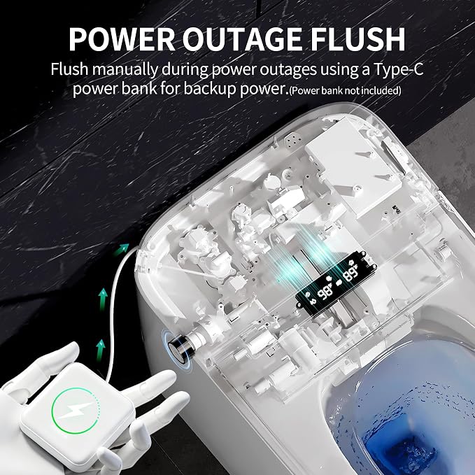 Inodoro inteligente DeerValley con bidet integrado miniatura 4