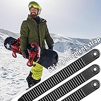 Vista 5 de 6 unids/10 correas de escalera de tobillo para snowboard, 7.9 x 0.8 pulgadas, correas de escalera de snowboard, reemplazo de correa de escalera