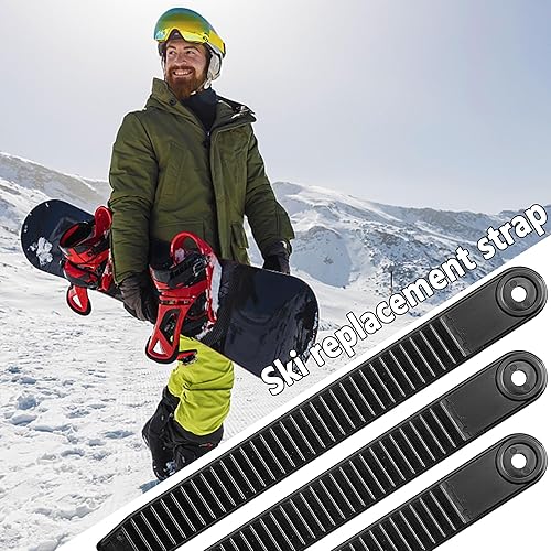 Miniatura 5 de 6 unids/10 correas de escalera de tobillo para snowboard, 7.9 x 0.8 pulgadas, correas de escalera de snowboard, reemplazo de correa de escalera