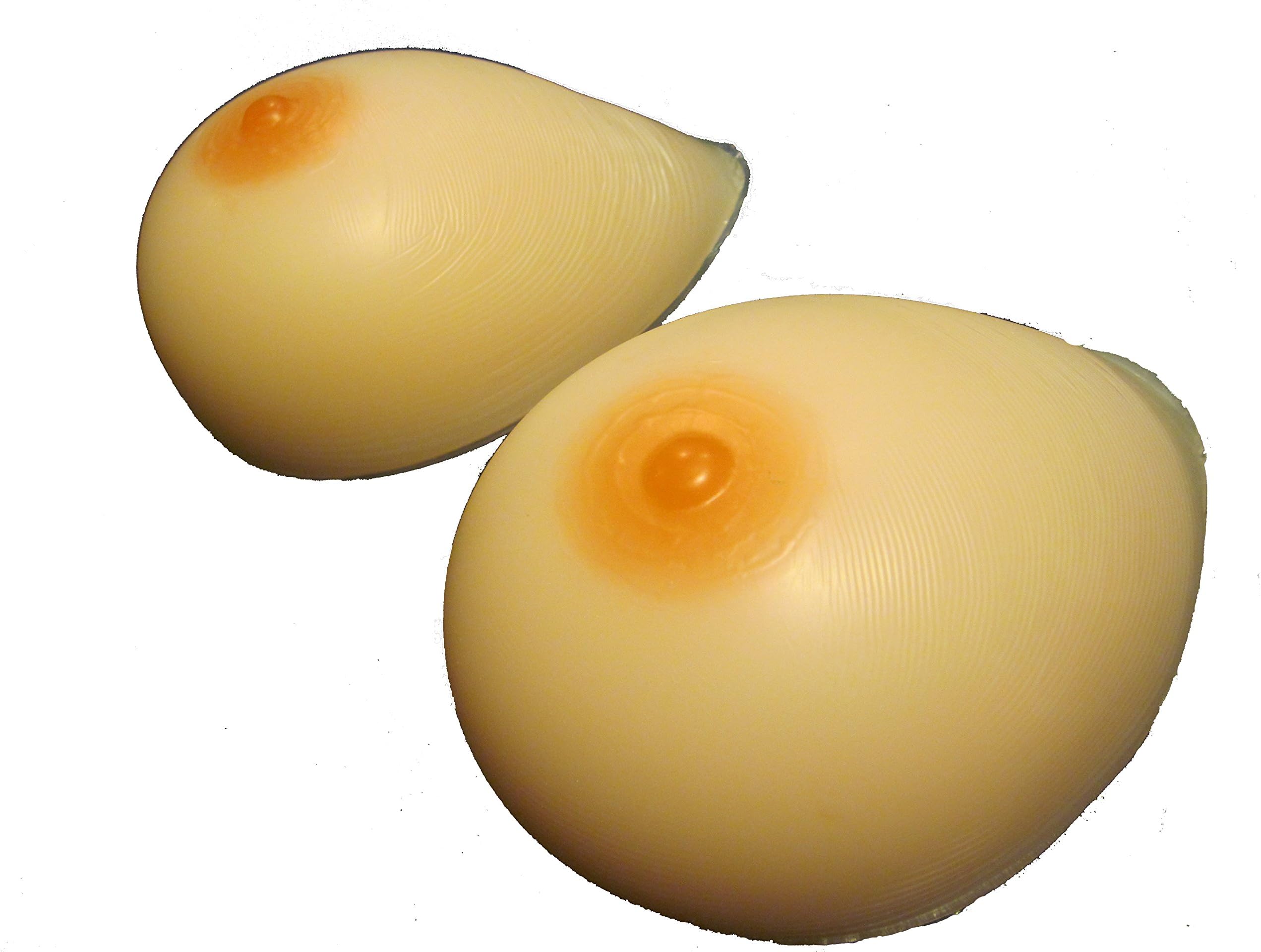 Silicone Breast Forms - Teardrop Shape - Large Size D Cup - Xxxl - 1400g