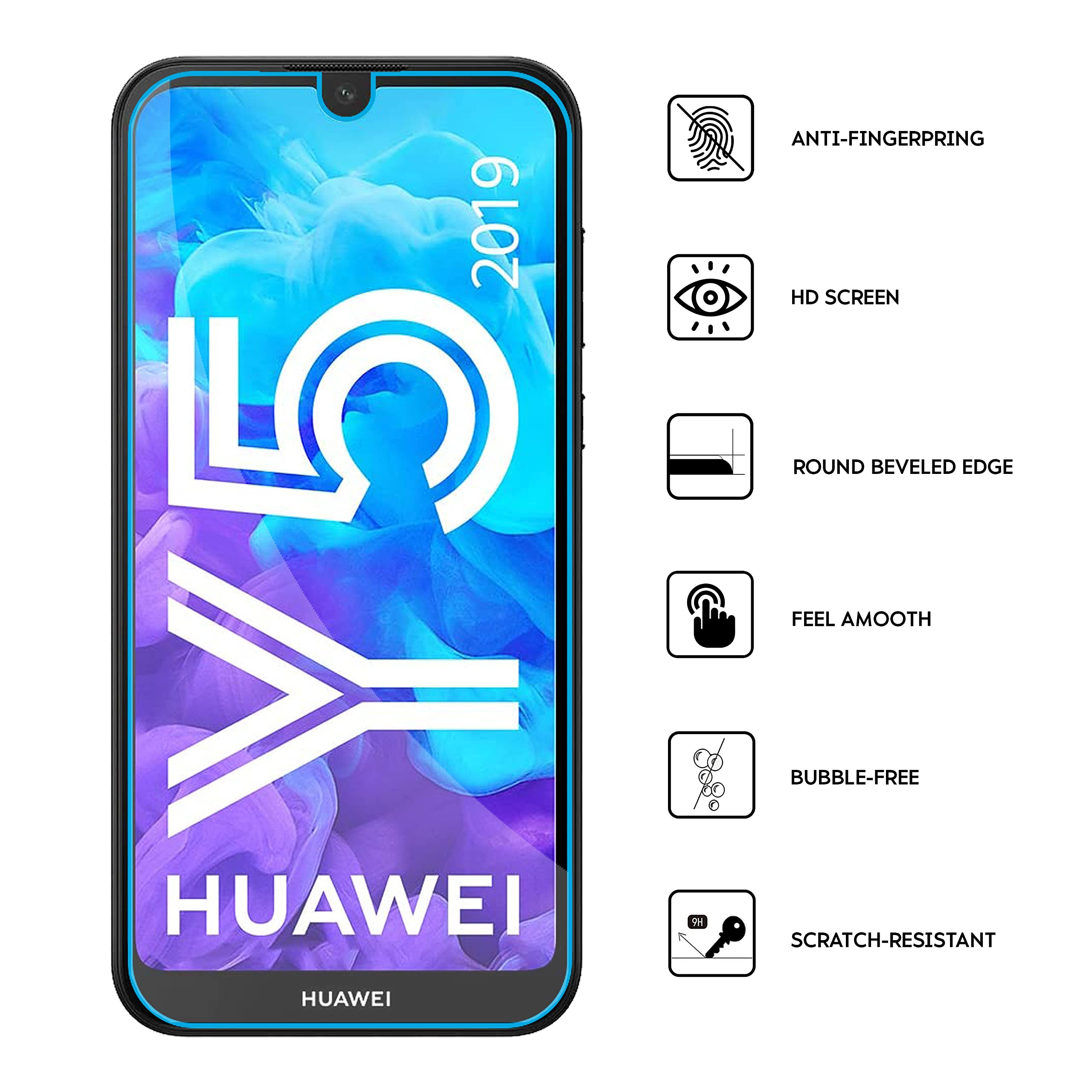 Huawei P7 Mini Pellicola Protettiva Schermo In Vetro Protezione Vetro Genuino EB - Foto 3