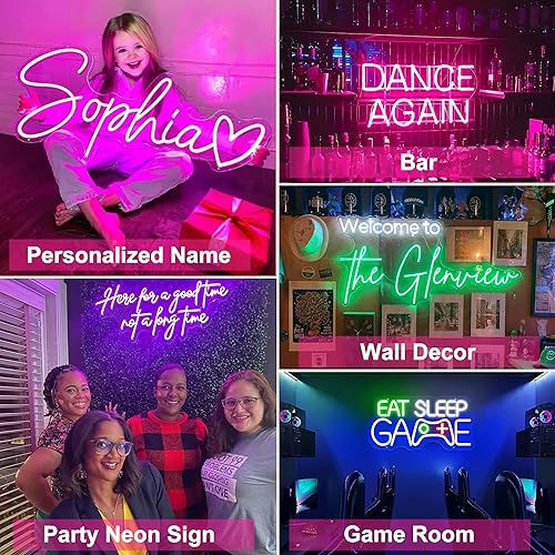 Miniatura 3 de Letrero de neón personalizado, letreros de neón LED personalizados, letrero de neón de boda, letreros de neón personalizados para decoración de