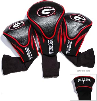 Team Golf NCAA Arkansas Razorbacks Contour Golf Club Headcovers 3 Count Numbered 1, 3, X, Fits Oversized Drivers, Utility, Rescue & Fairway Clubs, Velour Lined for Extra Club Protection