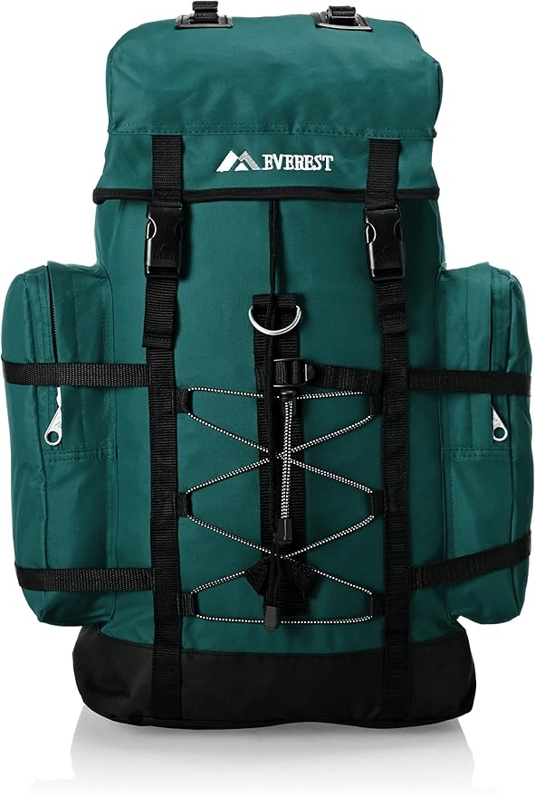 Everest Hiking Pack, Dark Green, One Size Backpacks