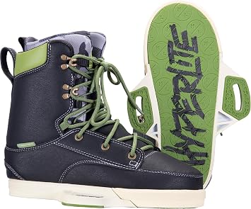 Hyperlite Codyak Mens Wakeboard Bindings Black/Green 7-8