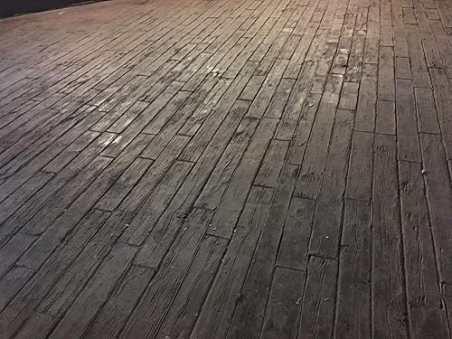 Miniatura 3 de Weatherwood Plank - Juego de sellos de hormigón de Walttools  Losas realistas de madera dura, tapetes texturizantes de poliuretano resistentes,